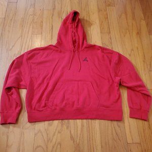 Nike Air Jordan Core Fleece Hoodie Sweater DN4570-687 RED Women Size X-Large XL
